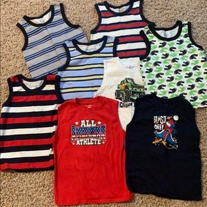8 Boys Sleeveless Shirts